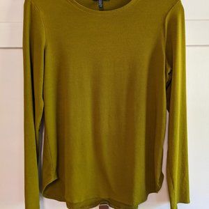 Eileen Fisher Olive Green L/S Tee
